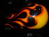 Our Half Shell painted by Illusions Custom Paint and Airbrush.