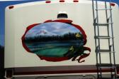 Our RV and Trailers painted by Illusions Custom Paint and Airbrush.