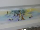 A picture of a truck tailgate for a customer painted by Illusions Custom Paint and Airbrush